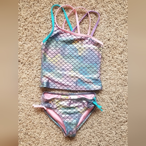 angel beach Other - 3 for $10 (on all items $10 or less in closet) Metallic Bathing Suit. Size 7
